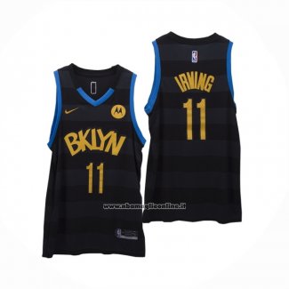 Maglia Brooklyn Nets Kyrie Irving #11 Fashion Royalty Nero