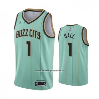 Maglia Charlotte Hornets LaMelo Ball #1 Citta Verde