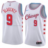 Maglia Chicago Bulls Antonio Blakeney NO 9 Citta 2018 Bianco