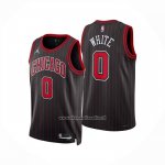 Maglia Chicago Bulls Coby White No 0 Statement 2025-26 Nero  Maglia Chicago Bulls Coby White No 0 Statement 2025-26 Nero