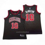 Maglia Chicago Bulls Demar Derozan #10 Statement 2020-21 Nero