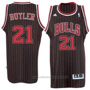 Maglia Chicago Bulls Jimmy Butler NO 21 Throwback Nero