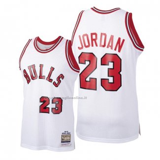 Maglia Chicago Bulls Michael Jordan NO 23 Hardwood Classics 1984-85 Bianco