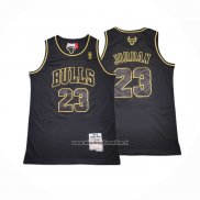 Maglia Chicago Bulls Michael Jordan #23 Mitchell & Ness 1997-98 Or Nero