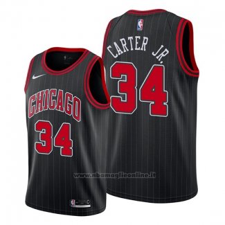 Maglia Chicago Bulls Wendell Carter Jr. NO 34 Statement Edition Nero