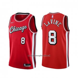 Maglia Chicago Bulls Zach Lavine #8 Citta 2021-22 Rosso