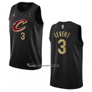 Maglia Cleveland Cavaliers Caris Levert #3 Statement 2022-23 Nero