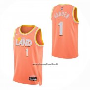Maglia Cleveland Cavaliers James Harden No 1 Citta 2025-26 Arancione