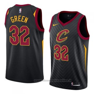 Maglia Cleveland Cavaliers Jeff Green NO 32 Statement 2018 Nero