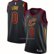 Maglia Cleveland Cavaliers Kevin Love #0 Statement 2020-21 Nero