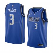 Maglia Dallas Mavericks Daryl Macon NO 3 Icon 2018 Blu