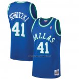 Maglia Dallas Mavericks Dirk Nowitzki #41 Mitchell & Ness 1998-99 Blu
