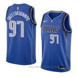 Maglia Dallas Mavericks Kostas Antetokounmpo NO 97 Icon 2018 Blu