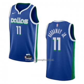 Maglia Dallas Mavericks Tim Hardaway JR. #11 Citta 2022-23 Blu