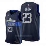 Maglia Dallas Mavericks Trey Burke NO 23 Statement Blu