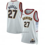 Maglia Denver Nuggets Jamal Murray #27 Citta 2022-23 Bianco