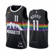 Maglia Denver Nuggets Monte Morris NO 11 Citta Nero