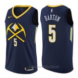 Maglia Denver Nuggets Will Barton NO 5 Citta 2017-18 Blu