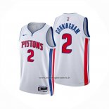 Maglia Detroit Pistons Cade Cunningham No 2 Association 2024-25 Bianco