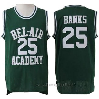 Maglia Film Bel-Air Academy Banks NO 25 Verde