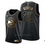 Maglia Golden Edition Atlanta Hawks Cam Reddish NO 22 Nero