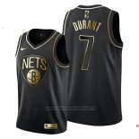 Maglia Golden Edition Brooklyn Nets Kevin Durant NO 7 Nero