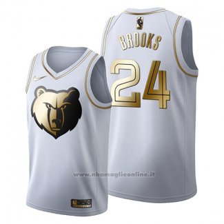 Maglia Golden Edition Memphis Grizzlies Dillon Brooks NO 24 2019-20 Bianco