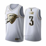 Maglia Golden Edition Oklahoma City Thunder Chris Paul NO 3 2019-20 Bianco