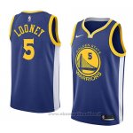 Maglia Golden State Warriors Kevon Looney NO 5 Icon 2018 Blu