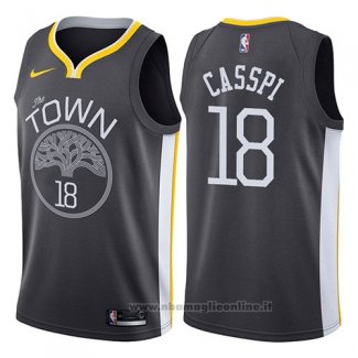 Maglia Golden State Warriors Omri Casspi NO 18 Statement 2017-18 Grigio