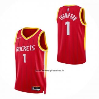 Maglia Houston Rockets Amen Thompson No 1 Icon 2026-27 Rosso