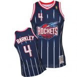 Maglia Houston Rockets Charles Barkley NO 4 Throwback Blu