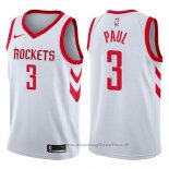 Maglia Houston Rockets Chris Paul NO 3 2017-18 Bianco