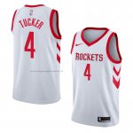 Maglia Houston Rockets P.j. Tucker NO 4 Association 2017-18 Bianco