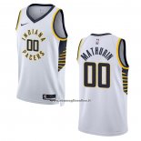 Maglia Indiana Pacers Bennedict Mathurin #00 Association 2022-23 Bianco