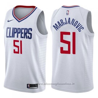 Maglia Los Angeles Clippers Boban Marjanovic NO 51 Association 2017-18 Bianco