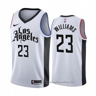 Maglia Los Angeles Clippers Lou Williams NO 23 Citta 2019-20 Bianco