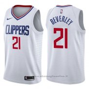 Maglia Los Angeles Clippers Patrick Beverley NO 21 Association 2017-18 Bianco