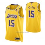 Maglia Los Angeles Lakers Austin Reaves #15 Icon 2022-23 Giallo