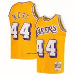Maglia Los Angeles Lakers Jerry West #44 Mitchell & Ness 1971-72 Giallo
