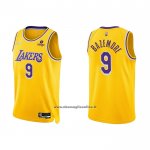 Maglia Los Angeles Lakers Kent Bazemore #9 75th Anniversary 2021-22 Giallo