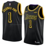 Maglia Los Angeles Lakers Kentavious Caldwell-Pope NO 1 Citta 2018 Nero