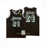 Maglia Los Angeles Lakers Kobe Bryant #24 Mitchell & Ness 2007-08 Nero Bianco