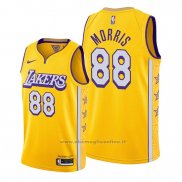 Maglia Los Angeles Lakers Markieff Morris NO 88 Citta 2019-20 Or