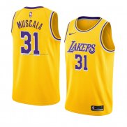 Maglia Los Angeles Lakers Mike Muscala NO 31 Icon 2018-19 Giallo