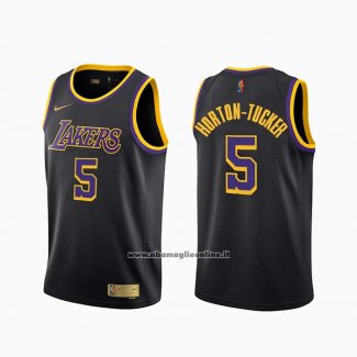 Maglia Los Angeles Lakers Talen Horton-tucker #5 Earned 2020-21 Nero