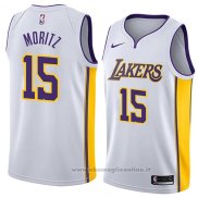 Maglia Los Angeles Lakers Wagner Moritz NO 15 Association 2018 Bianco