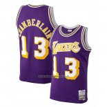 Maglia Los Angeles Lakers Wilt Chamberlain #13 Mitchell & Ness 1971-72 Viola