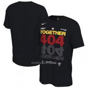 Maglia Manica Corta Atlanta Hawks 2023 NBA Playoffs Mantra Nero