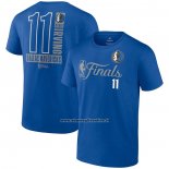 Maglia Manica Corta Dallas Mavericks Kyrie Irving 2024 NBA Finals Inbound Pass Blu